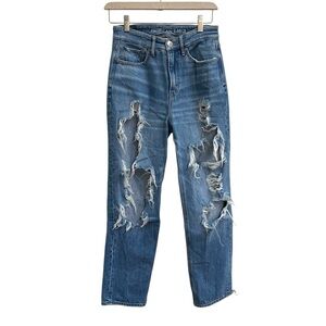 American Eagle comfort stretch waistband highest rise 90s boyfriend Jean 2 reg